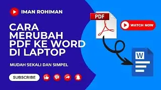 Cara merubah pdf ke word di laptop  | merubah pdf ke word | pdf | word