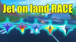 INSANE Jet on land race!! | Roblox Jailbreak