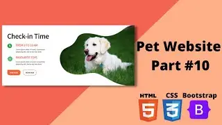 Pet Website - How To Make Website Using HTML & CSS Step by Step | Check In Time Section