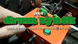 Analog Drum Synth CV testing - based on Mini Space Rockers circuit