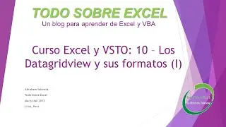 Curso Excel y VSTO: 10 – Los Datagridview y sus formatos (I)