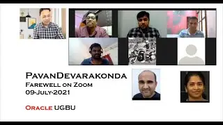#PavanDevarakonda farewell in #Oracle 09-Jul-2021
