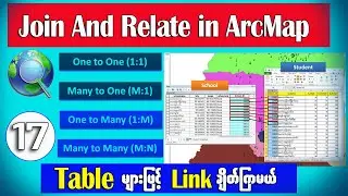 Join & Relate Data in ArcMap | Relationship Types Explained (GIS Beginners) 