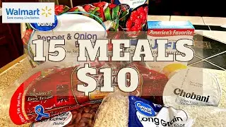 15 MEALS FOR $10 || EXTREME BUDGET MEALS || CHEAP MEALS