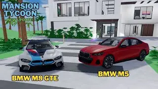 Roblox Mansion Tycoon New Cars! Update Showcase: G90 BMW M5!