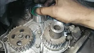 Toyota Gaia 3s-fe, замена ГРМ и коренного сальника..