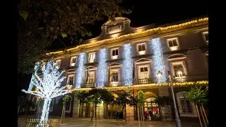 El Palacio Provincial de la Diputación se ilumina con 49.680 puntos LED por la Navidad 💫🌟