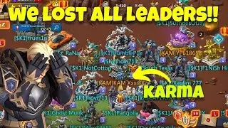 Lords Mobile - Titan rally trap came online and ran with all our leaders. The KARMA exists in LM