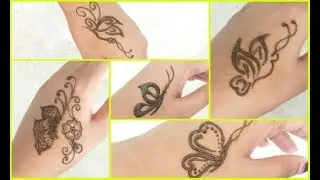 5 DIY butterfly tattoo mehndi design