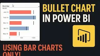 Bullet Chart you can build with ERROR BARS and NO CUSTOM VISUALS // Beginners Guide to Power BI