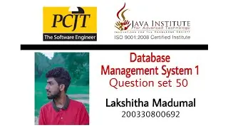 DBMS Practical Question Set 50 | Java Institute