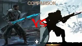 Shadow Fight 4 vs Shadow Fight 2 - Rifle Move Comparison ( Lord Gideon in SF2 )