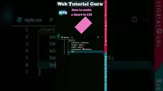 Create a heart shape in html css 