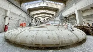 Материал для архитектурных фантазий. Крупногабаритный плафон из стеклогипса.
