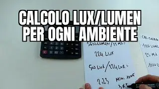 How to calculate LED lighting power in LUX/LUMEN for each room