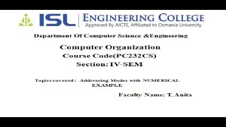 CSE CO Lecture-5 Unit-1