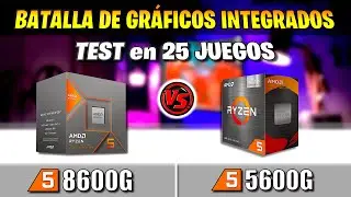 ✅ Ryzen 5 5600G vs Ryzen 5 8600G ✅ GRÁFICOS al MÁXIMO 🔴 Sin TARJETA GRÁFICA 🔴