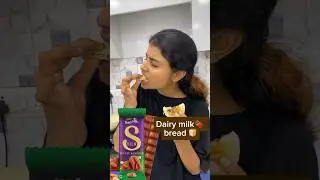 Dairy milk bread 🍞 🍫🤩|#shorts #cooking