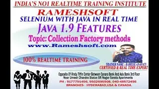 RAMESHSOFT: Factory methods Java9 By Ramesh Anapati