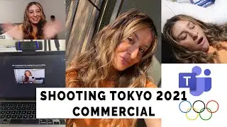 I WAS IN A TOKYO 2020 OLYMPIC COMMERCIAL! | Shooting for Microsoft Teams - Vlog