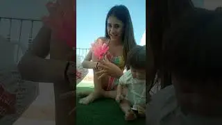 I'm at the pool and you're going to see what I've brought my daughter.