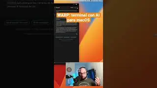 Warp: terminal con inteligencia artificial para macOS.