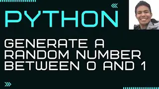 How to generate a random number between 0 and 1 in Python