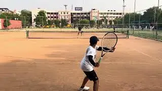 Swarit's Forehand back angle view