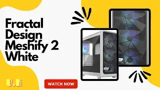 Fractal Design Meshify 2 White - Tempered Glass Clear tint - RGB