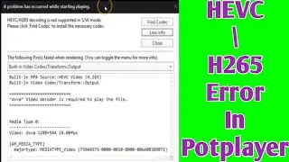 potplayer hevc| hevc / h265 decoding is not supported in s/w mode tamil | kkspandi ceo