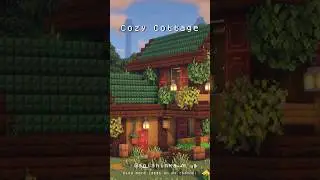 Minecraft Cozy Cottage!✨#minecraft #shorts #short #minecraftbuilding #aesthetic #house #cottage