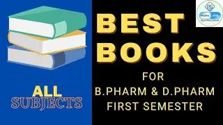 Best Books for B.Pharm & D.Pharm First Semester #ImportantBooks #BestBooks