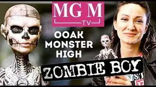 Zombie Boy Зомби Бой ООАК Рик Дженест (Rick Genest) OOAK Monster High doll