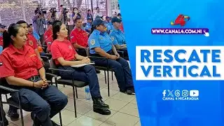 Fortalecen capacidades de rescate vertical en bomberos de Nicaragua