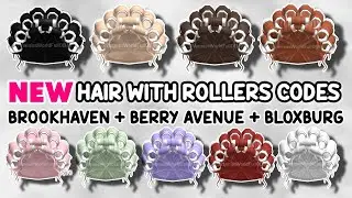 *NEW* HAIR WITH ROLLERS CODES FOR BROOKHAVEN 🏡RP, BERRY AVENUE, BLOXBURG 🤩✨