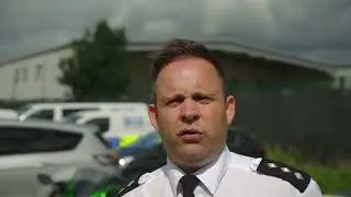 Chief Inspector Alex Butterfield and North Yorkshire Police’s H2 Kawasaki unmarked motorbike