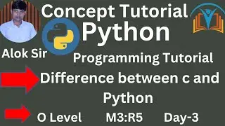 Difference between C and Python | Python programming for beginners