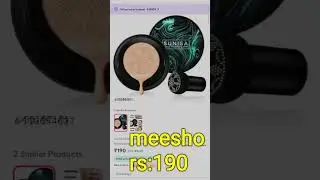 Foundation under 200rs/- sunisa foundation ❤️#meesho#amazon#flipkart @homevlogs1040