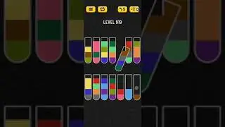 Water Sort Puzzle Level 919 Walkthrough Solution Android/iOS 💦