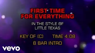 Little Texas - First Time For Everything (Karaoke)