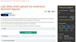 Web Security Academy | File Upload | 4 - Web Shell Upload Via Extension Blacklist Bypass