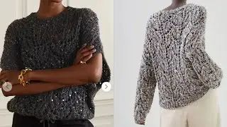 🌿Узор КУЧИНЕЛЛИ для джемпера, кардигана, топа, майки, палантина