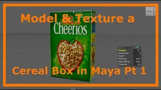 How to Model and Texture a Cereal Box in Maya - Part 1