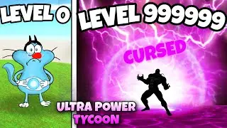 ROBLOX Oggy get CURSED Power in Ultra Power Tycoon Roblox | Roblox tycoon | Oggy Game