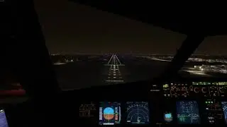 -27fpm Night Landing in Minneapolis | MSFS - Fenix A320