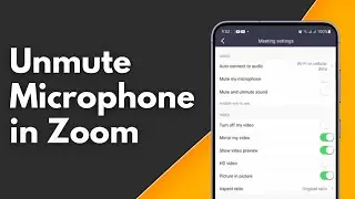 How to Unmute Microphone on Zoom