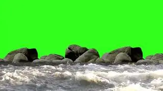Green Screen Water Flowing Sound Effect |Water Green Screen Animation |4k Water Flowing Green Screen