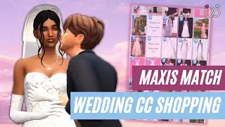 SIMS 4 WEDDING CC 💍// Go CC Shopping With Me! // Maxis Match + Links