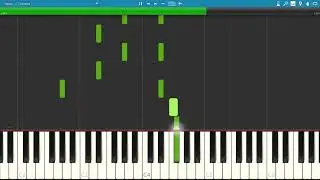 Красивая мелодия на пианино/Урок (The beautiful song on piano Tutorial)
