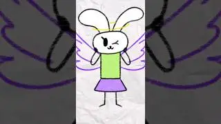 Sunny the Angel Bunny 🐰😇 #bunny #animation